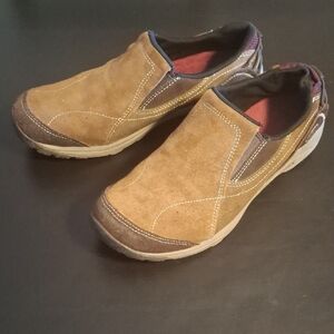 Merrell Kamori Women's 10 Dark Earth Suede Leather Slip On Loafers J099925C